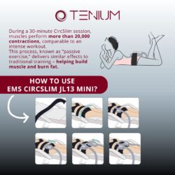 268 Portable EMS CircSlim JL13 mini - for fat burning, building and contouring muscles