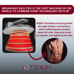101 Megashape SH22 PRO with radiofrequency – for body contouring, muscle building, and skin tightening