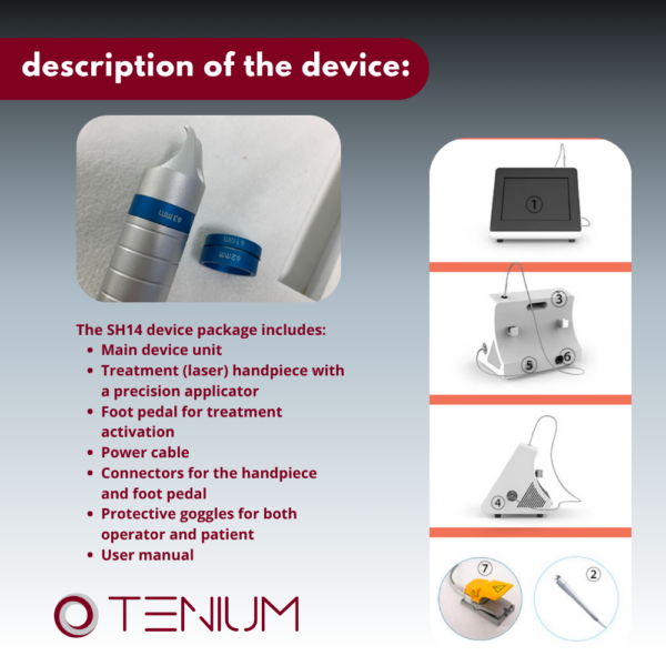 174 Diode laser 980nm SH14 - to remove vascular lesions